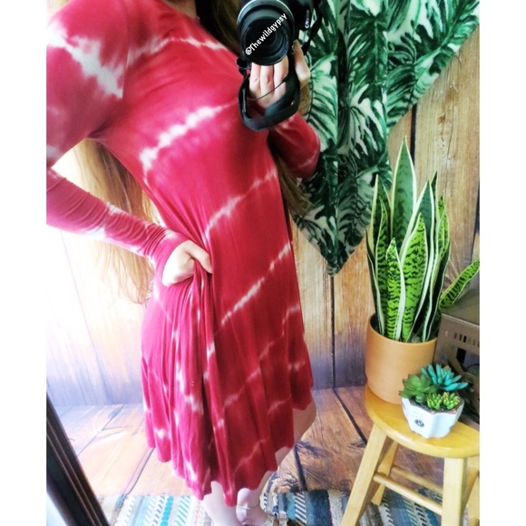 NWOT Ultra soft tie dye dress 🍃 - Picture 4 of 5